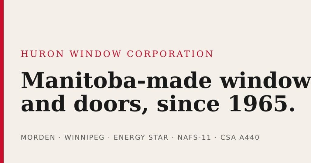 Huron Window Corporation