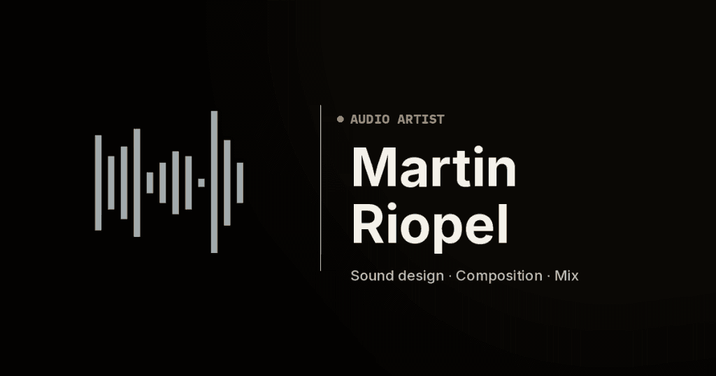 Services Audio Martin Riopel